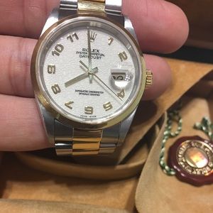 Rolex Datejust Two Tone Jubilee Anniversary Dial